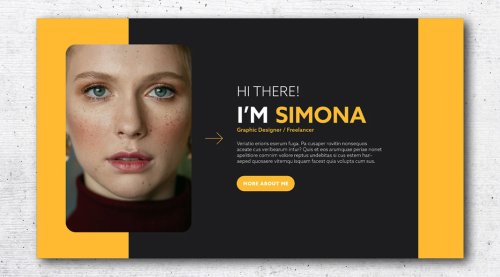 Interactive Resume Template for PDF Screen Presentations