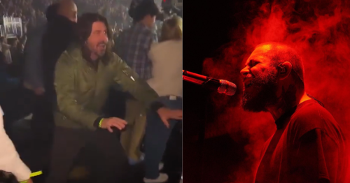 Watch: Foo Fighters Frontman Dave Grohl Attended A Post Malone Concert And Partied With The Audience