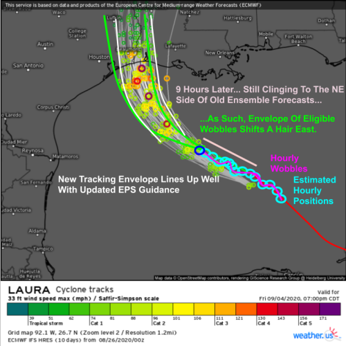 Laura Rapidly Intensifying Into A Major Hurricane This Morning, Landfall Expected Tonight Near The TX/LA Border