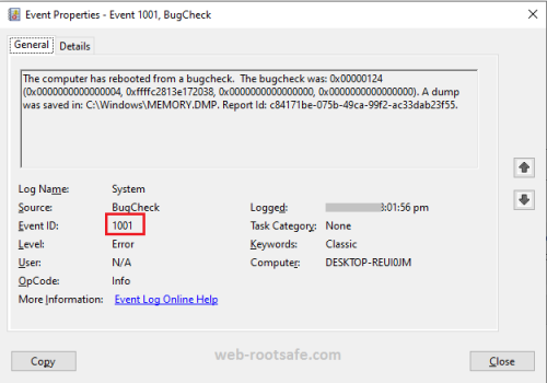 How you can Fix Window Error Reporting Event ID 1001 Error in Window 10 &11? – Web-rootsafe.com – News and Update