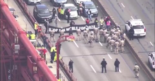 Nichts geht mehr: Pro-palästinensische Demo blockiert Golden Gate Bridge