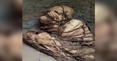 Mumien-Fund in Peru fasziniert Forscher: Warum verbirgt sie ihr Gesicht?