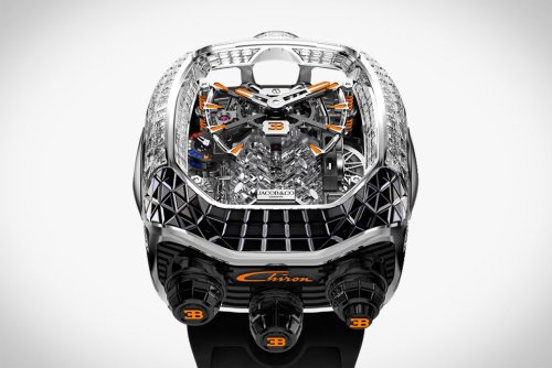 Jacob & Co. x Bugatti Chiron Tourbillon Baguette Watch