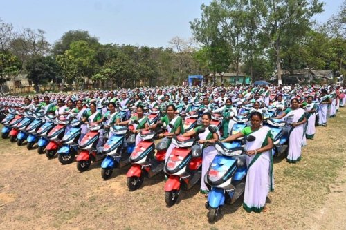Electric scooters for nurses speed up healthcare in Indian mining hub