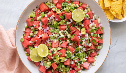 This Hydrating 5-Minute Watermelon Salsa Recipe Is Loaded With 3 Essential Antioxidants That Help Fight Inflammation