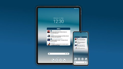 So fügen Sie das WELT-Schlagzeilen-Widget Ihrem Android-Startbildschirm hinzu
