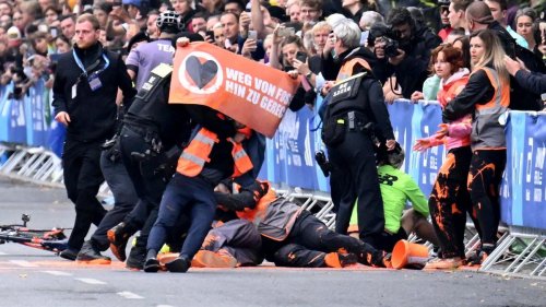 Klimaaktivisten versuchten, Start des Berlin-Marathons zu verhindern