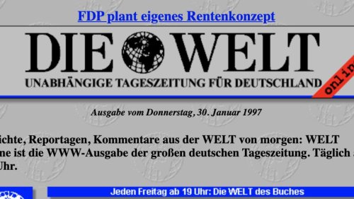 Als die WELT Neuland betrat