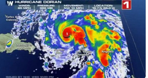Latest Projection Shows Dorian Hitting US as a Major Hurricane