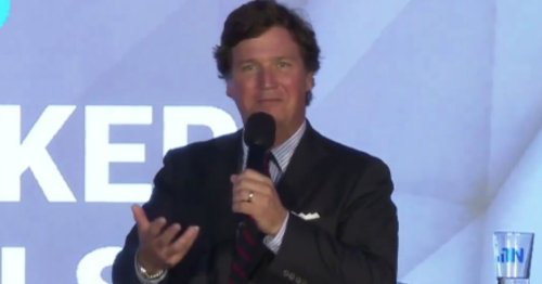 Tucker Gives Profound Wisdom to Audience Member Asking How He Stays Positive in Today's World