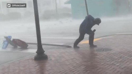 Mega-Hurrikan in Florida: CNN-Reporter während Live-Bericht von Baum getroffen | wetter.de