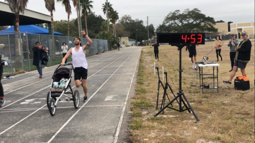 Florida man sets world record for fastest mile pushing a stroller