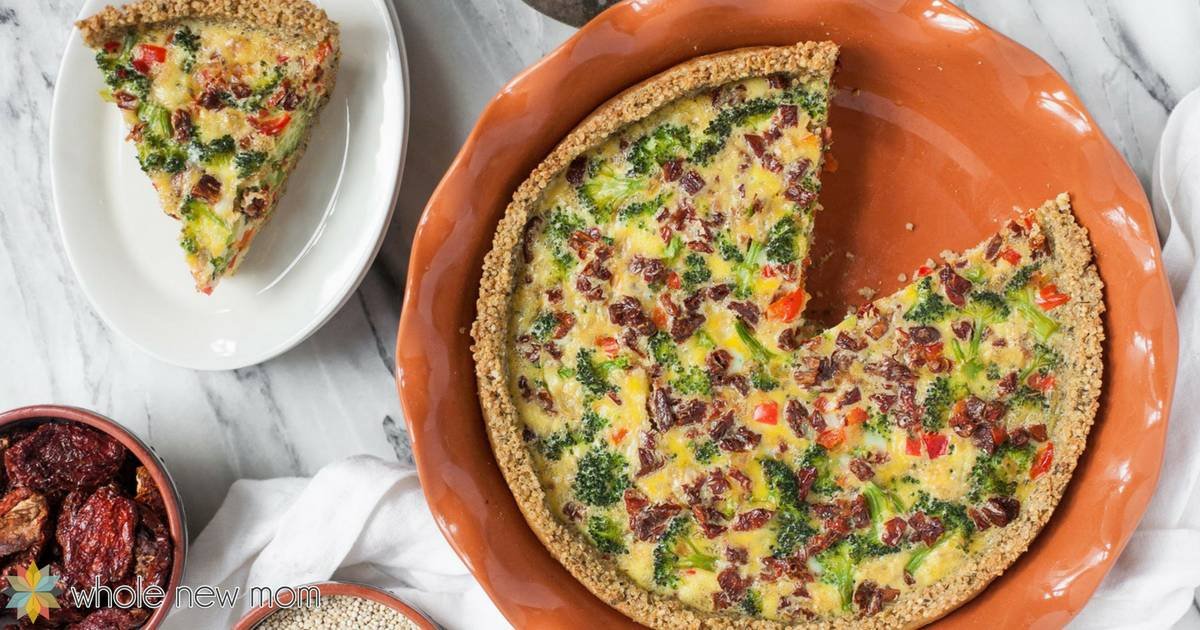 EZ Crust Dairy-Free Quiche--GF w/ Paleo Option | Whole New Mom