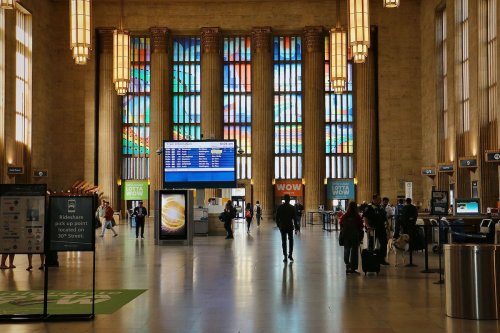 Amtrak's 30th Street Station now glows like the cathedral it wants to be