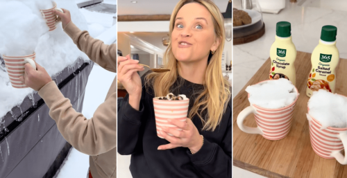 Reese Witherspoon Is At War with TikTok Over Her Snow-Eating Habit