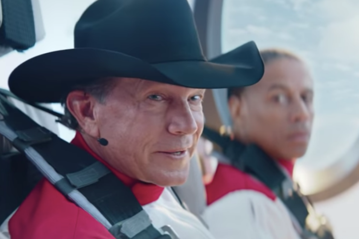 George Strait Appears as a Cowboy Astronaut in Super Bowl Commercial For H-E-B