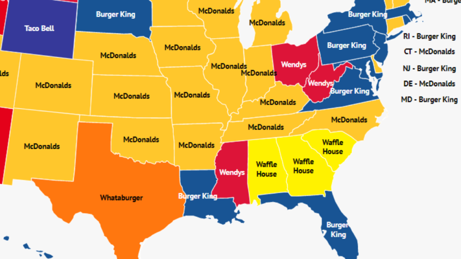 What Each State Eats After Too Many Drinks