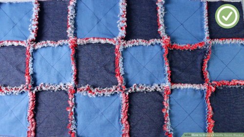 How to Make a Chenille Denim Blanket: 11 Steps (with Pictures)