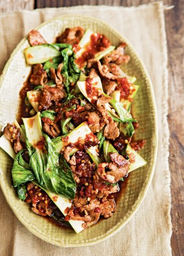 Spicy Ginger Beef and Bok Choy