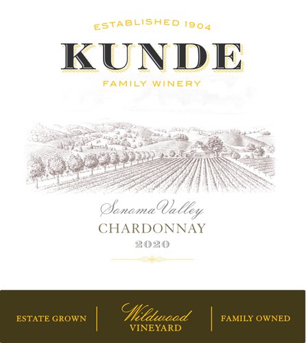 Kunde 2020 Wildwood Vineyard Estate Grown Chardonnay (Sonoma Valley) - 92 Points | Wine Enthusiast Ratings