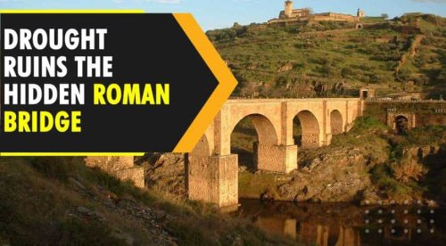 Roman bridge revealed due to heatwave
