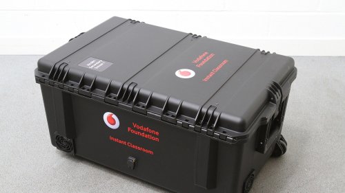 Vodafone 'Instant Classroom' is digital school in a box for refugees