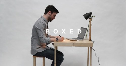 This Wooden Suitcase Is Actually a Desk and Table