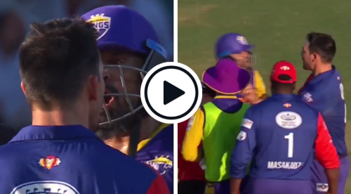 Watch: Mitchell Johnson Shoves Yusuf Pathan In Ugly Mid-Pitch Clash During Legends League