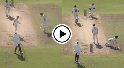 Watch: Batter Run Out In Comical Manner After Desperately Unfortunate Ricochet Off His Partner | County Championship 2023