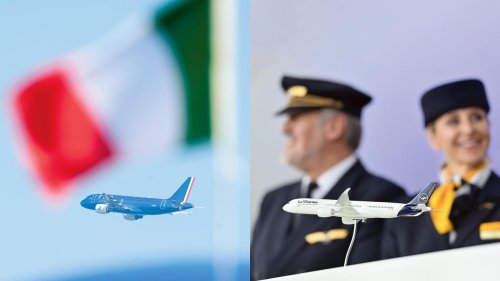  Lufthansas Warteschleife über Rom