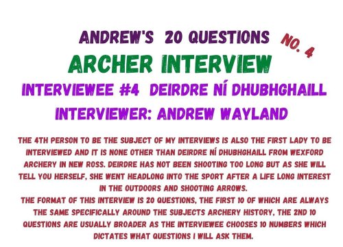 ANDREW'S 20 questions - Deirdre Ní Dhubhghaill