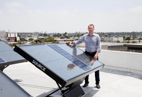 Solar hydropanel captures 10 liters of clean drinking water out of the air per day