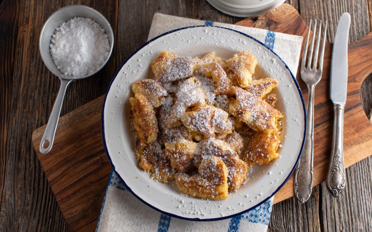 Zum Frühstück gibt es heute Kaiserschmarrn, aber in vegan