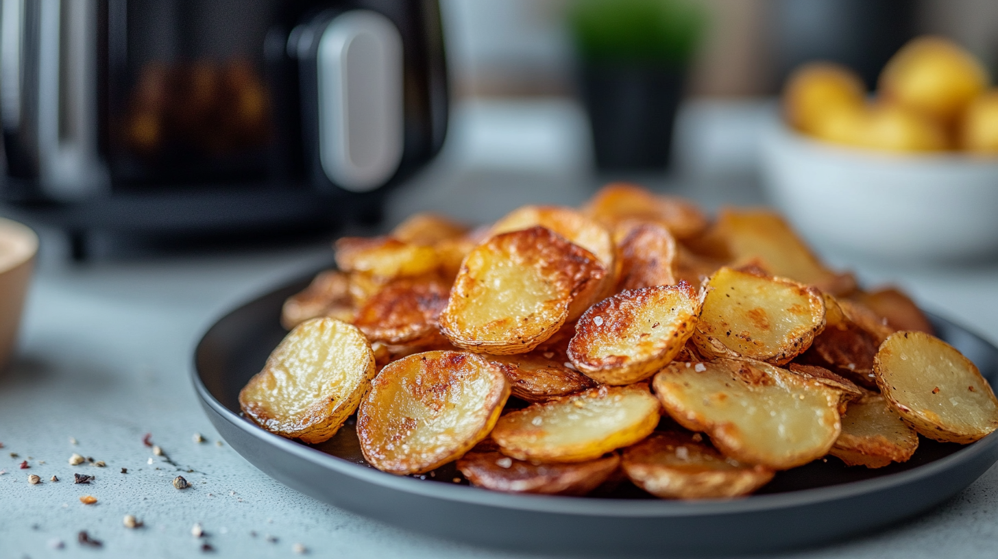 Bratkartoffeln aus der Heißluftfritteuse: knuspriger Genuss mit wenig Fett