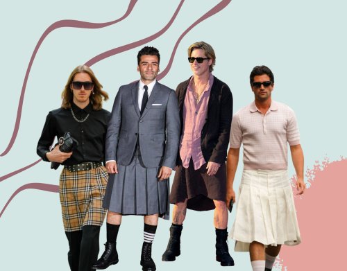 Brad Pitt & Harry Styles: So kombiniert man Röcke für Männer