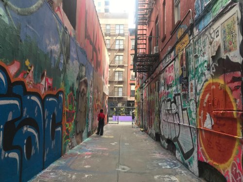 'It's a rainbow of images and colors and individual expression': A visit to Freeman Alley | WNYC | New York Public Radio, Podcasts, Live Streaming Radio, News