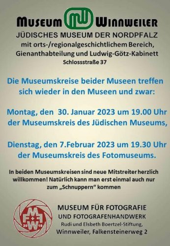 Museumskreise der Winnweilerer Museen beginnen wieder