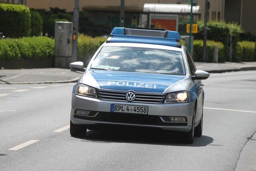 Draht war zwischen zwei Bäumen gespannt
