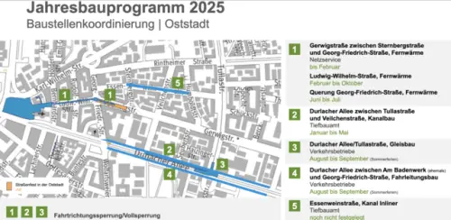 In diesem Jahr gibt es in Karlsruhe stadtweit rund 570 geplante Bauvorhaben