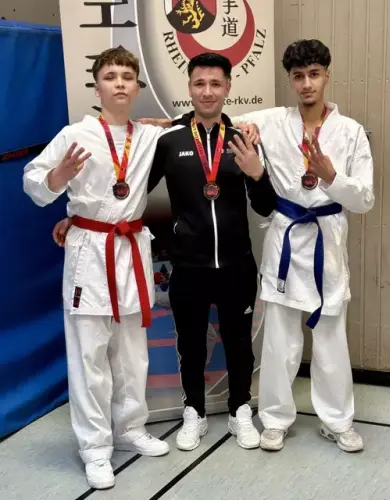 Dreimal Bronze bei den Karate-Landesmeisterschaften in Rheinland-Pfalz