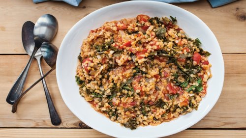 This Red Lentils with Kale and Tomatoes Recipe is Our New Fall Staple