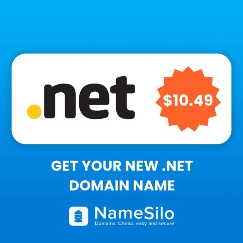 Discount Registration .net for $10.49 from Namesilo