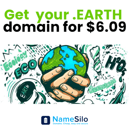 Namesilo 6.09$ .Earth New registration, Expires June 30, 2021