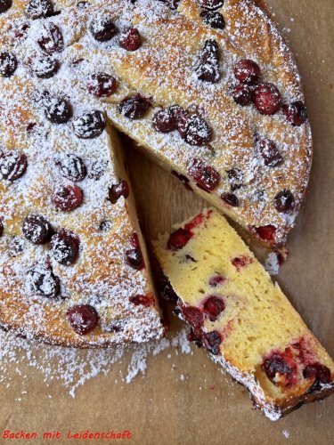 Ricotta-Cranberry-Kuchen