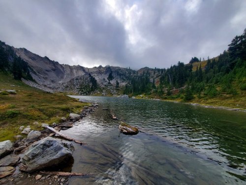 Ascending to Lake of the Angels in Olympic National Park