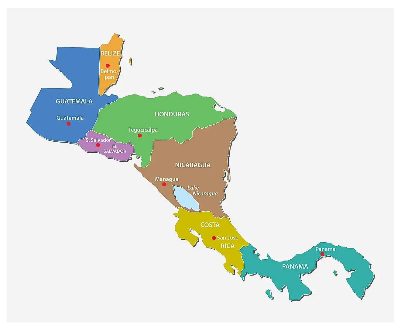 Capital Cities Of Central America