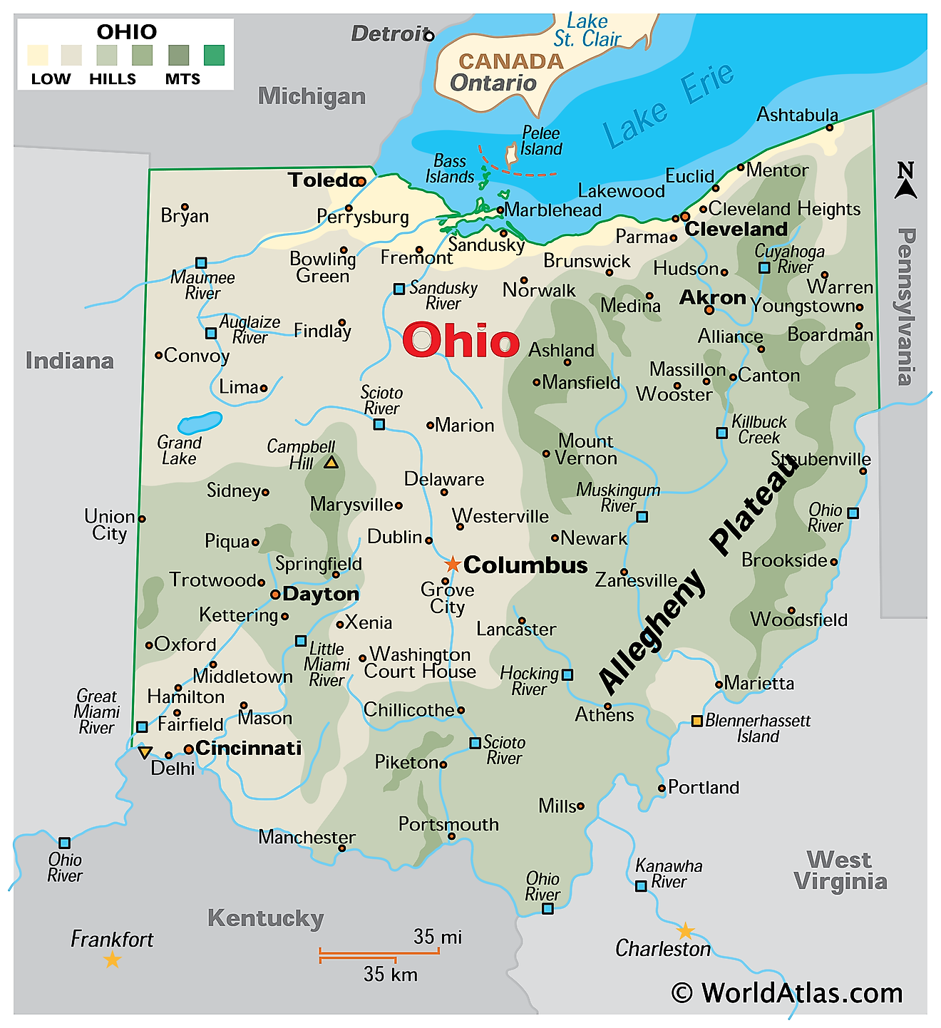 Ohio Maps & Facts