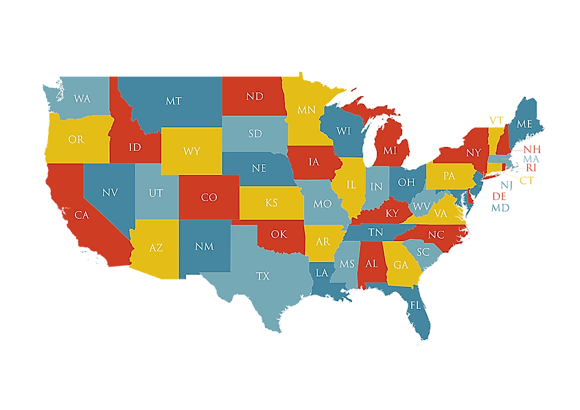 USA States (Two-Letter Abbreviations)