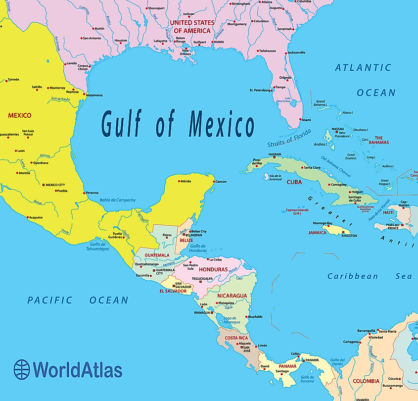 Forty percent of the continental US drains into the Gulf of Mexico