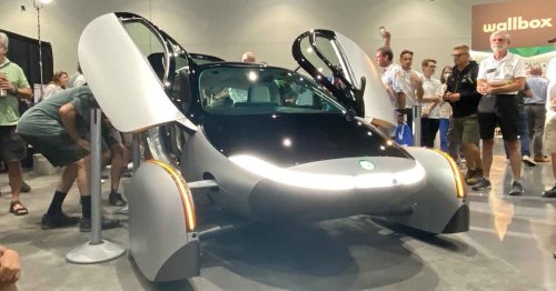 Aptera publicly debuts the gamma version of its 1,000 mile range solar electric vehicle